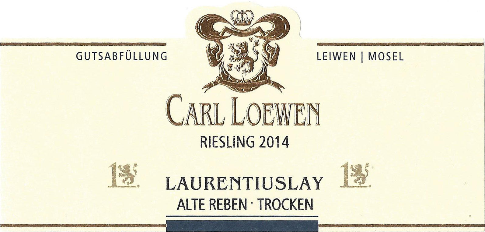 Riesling Trocken Leiwener Laurentiuslay Alte Reben Loewen 2022 (750ML)