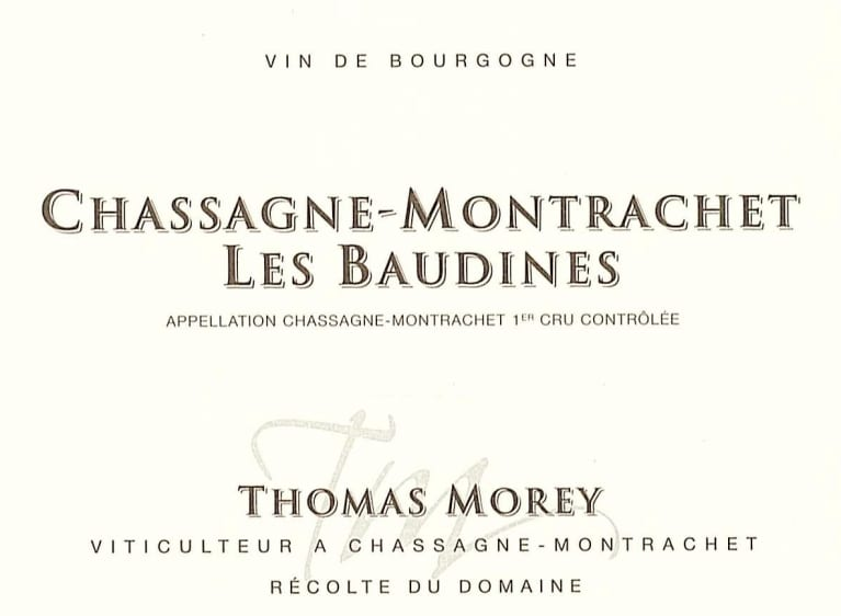 Chassagne Montrachet Blanc Les Baudines Thomas Morey 2018 (750ML)
