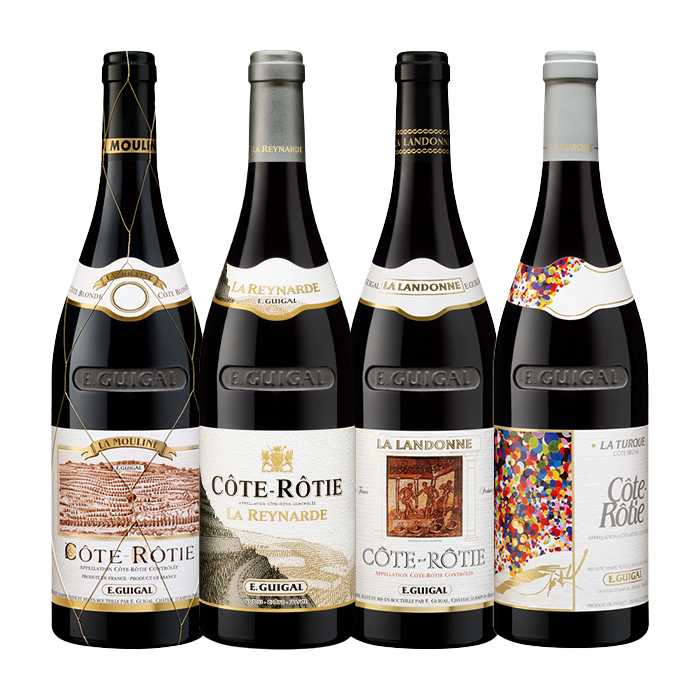 Cote Rotie Tresors 4-Pack Guigal [La Landonne, La Mouline, La Turque, La Reynard] 2022 (750ML)