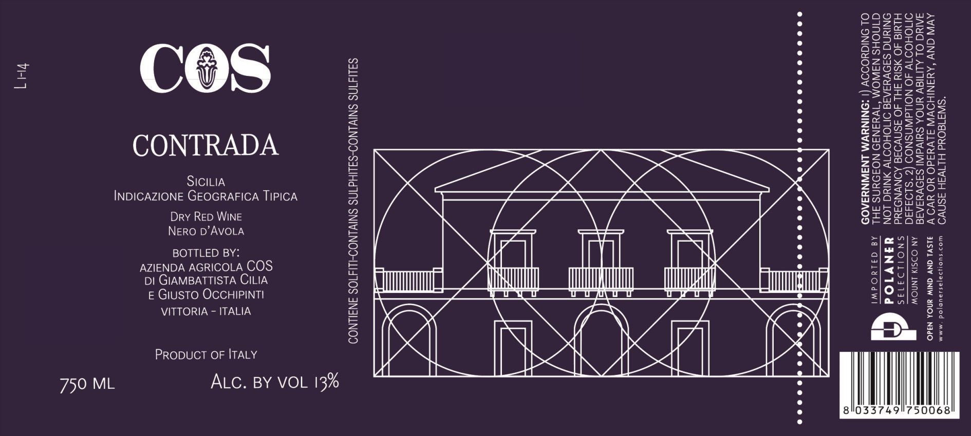COS Contrada Nero d'Avola 2021 (750ML)
