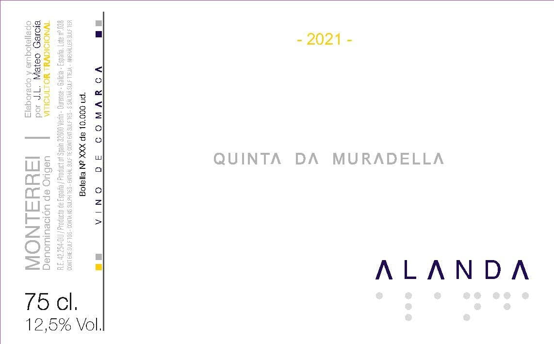 Quinta da Muradella Alanda Blanco Monterrei 2023 (750ML)
