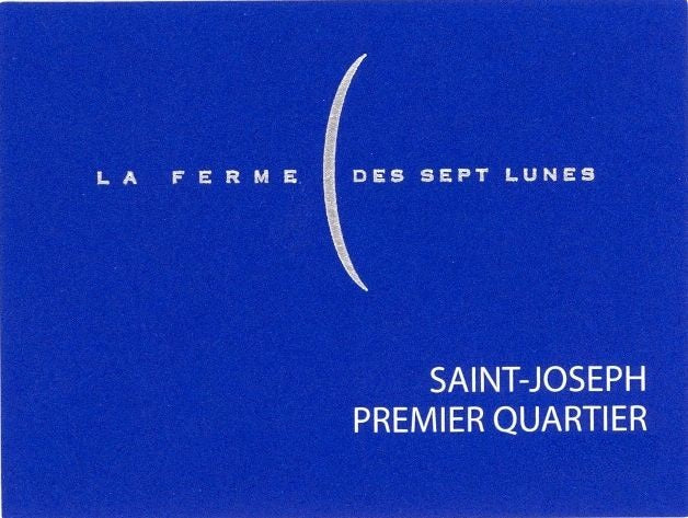 Ferme des Sept Lunes St Joseph Premier Quartier 2022 (750ML)