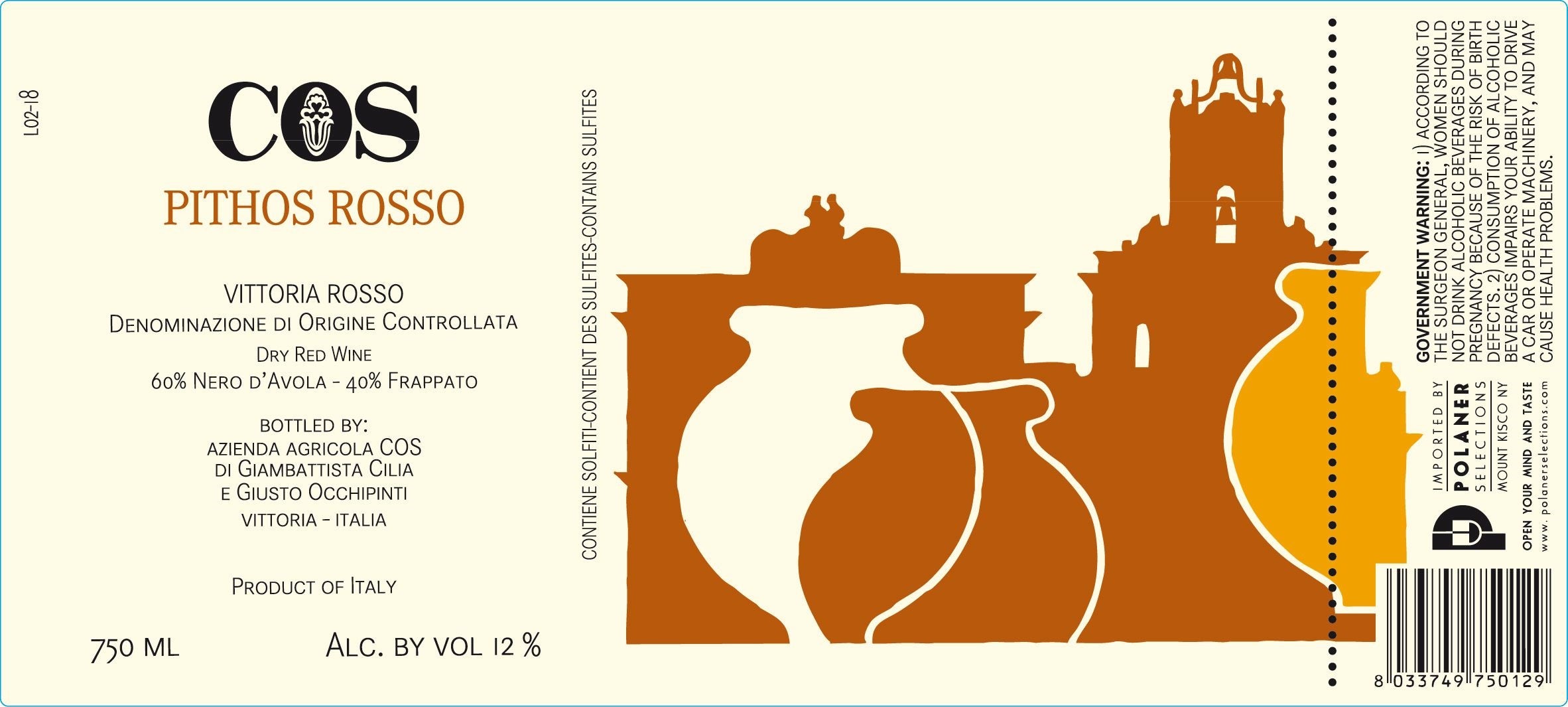 COS Pithos Rosso 2023 (750ML)