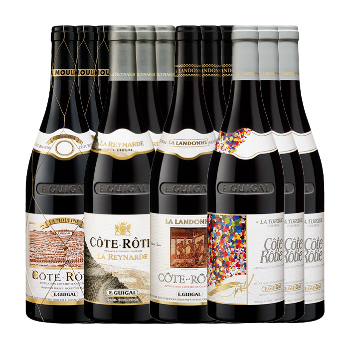 Cote Rotie Tresors 12-Pack Guigal [La Landonne, La Mouline, La Turque, La Reynard] 2022 (750ML)