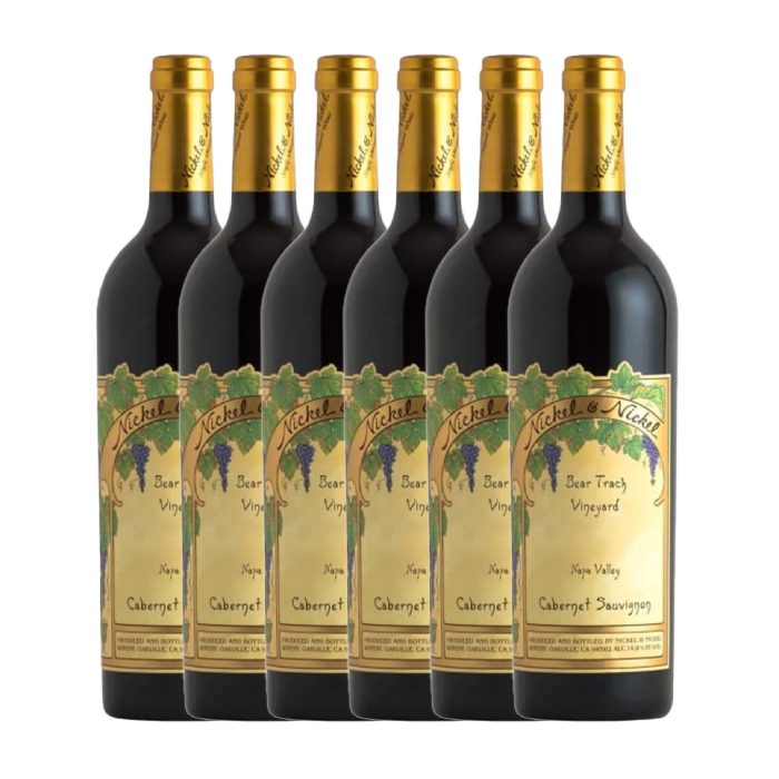 Nickel & Nickel Napa Valley Bear Track Vineyard Cabernet Sauvignon 2021 Six-Bottle Case (750ML)