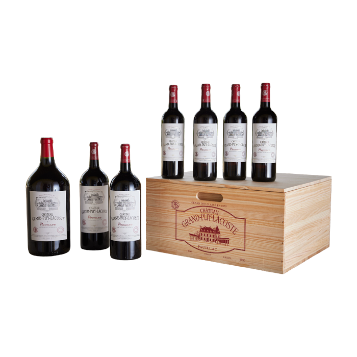 Grand Puy Lacoste Variation Case 2025 (4 - 750ML, 2 - 1.5L, 1 - 3L)