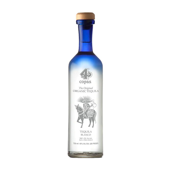 4 Copas Tequila Blanco (750ML)