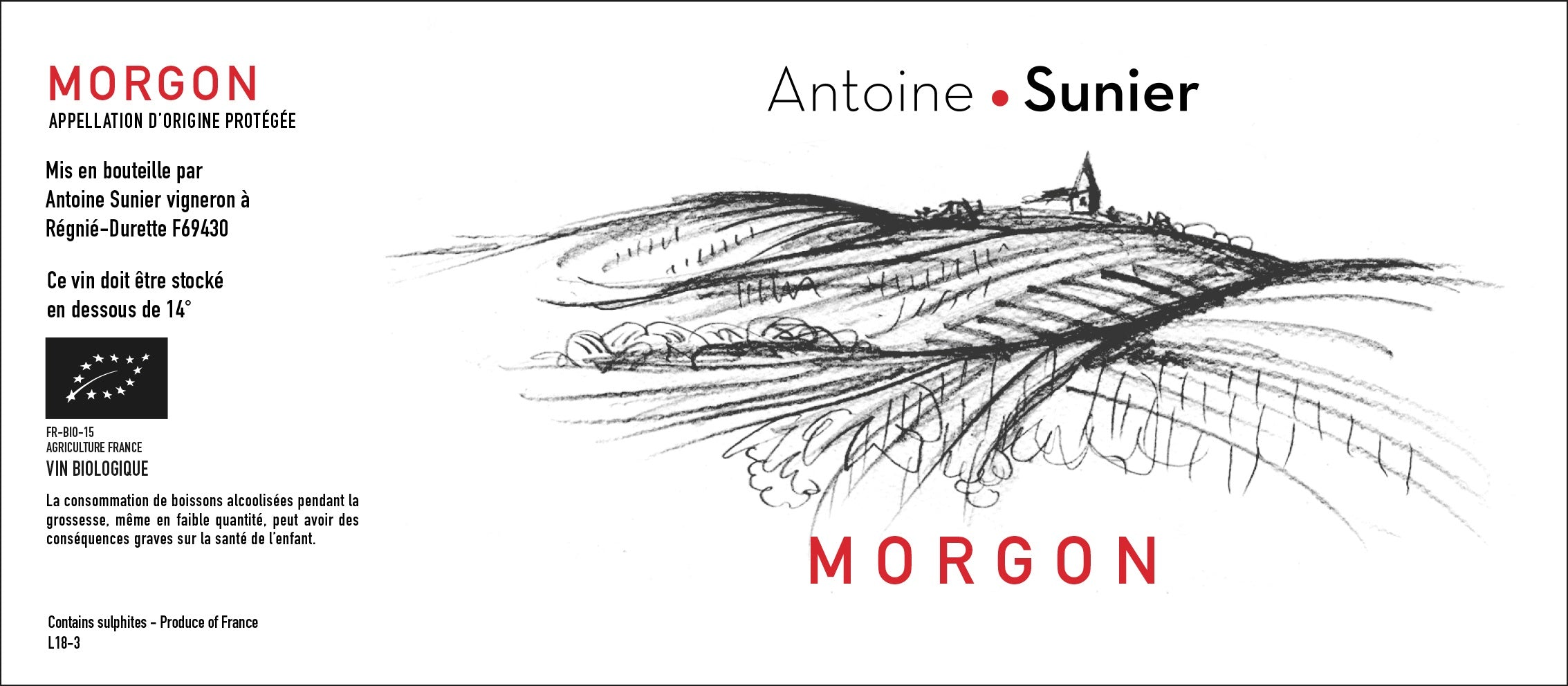 Antoine Sunier Morgon 2024 (750ML)