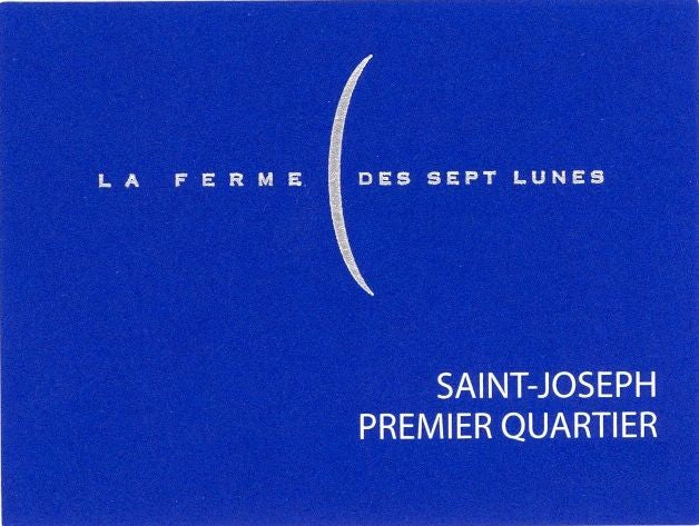 Ferme des Sept Lunes St Joseph Premier Quartier 2021 (750ML)