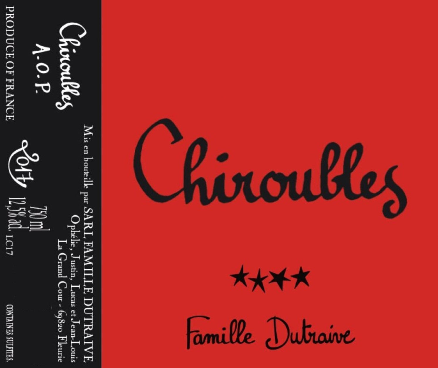 Famille Dutraive Chiroubles 2022 (750ML)