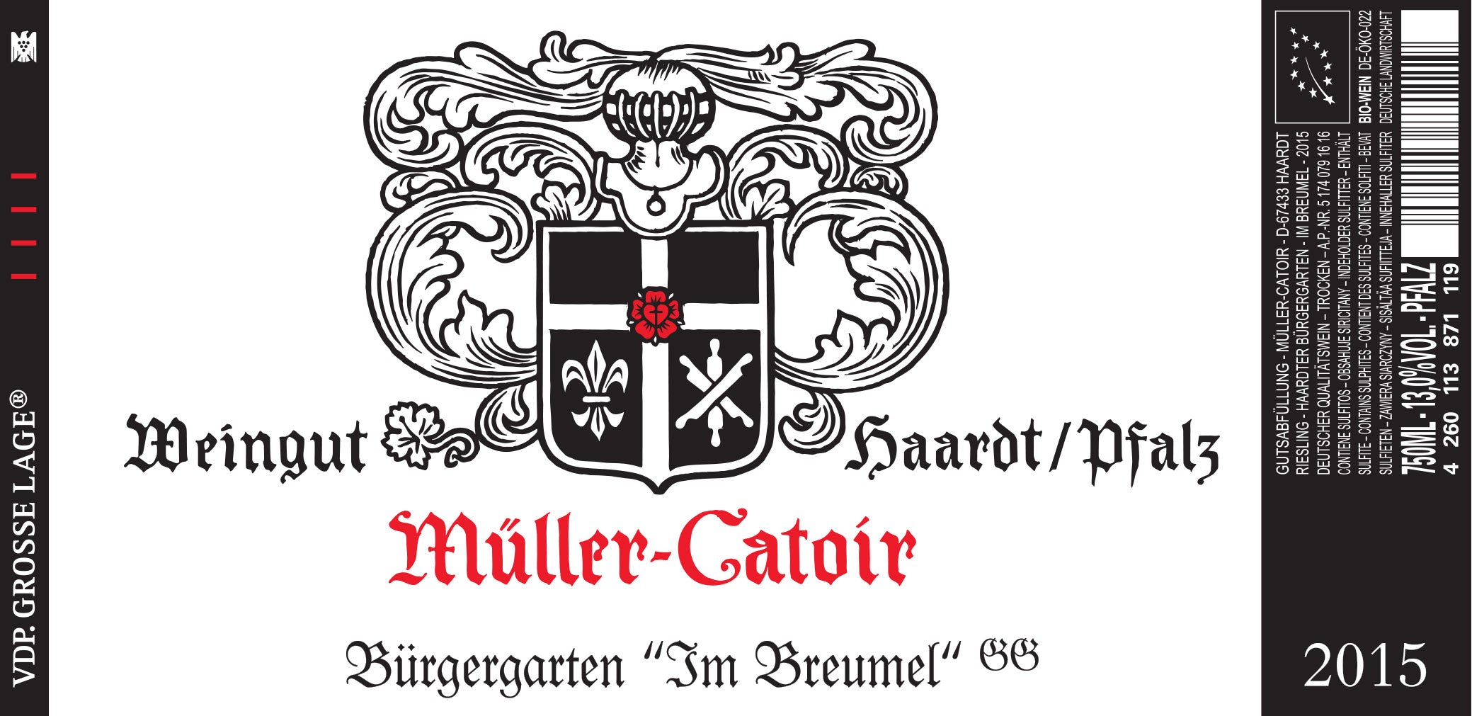 Riesling Burgergarten Grosse Gewachs Im Breumel Muller-Catoir 2024 (750ML)