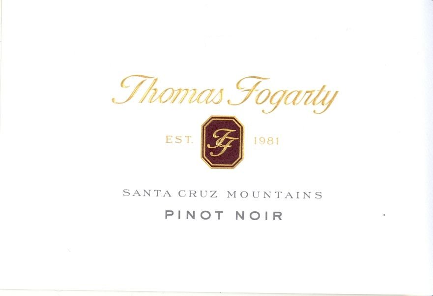 Thomas Fogarty Pinot Noir Santa Cruz 2018 (750ML)