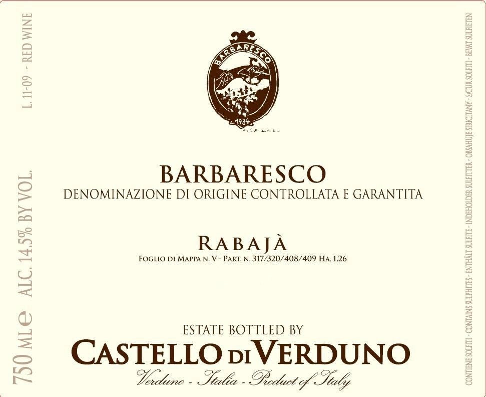 Barbaresco Rabaja Castello di Verduno 2022 (750ML)