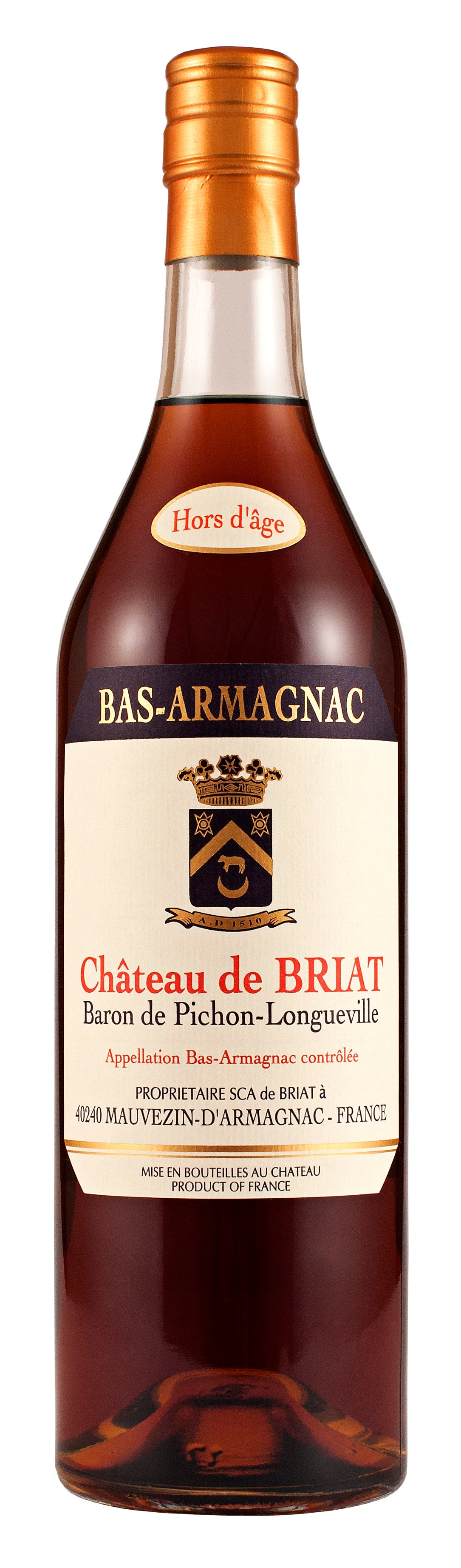 Chateau de Briat Hors d'Age Bas Armagnac (750ML)