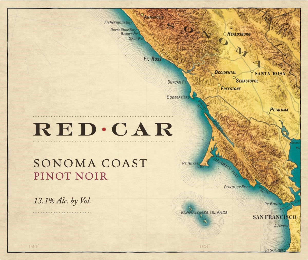 Red Car Sonoma Coast Pinot Noir 2024 (750ML)