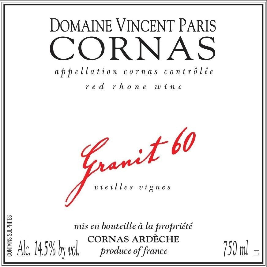 Vincent Paris Cornas Granit 60 Vieilles Vignes 2024 (750ML)