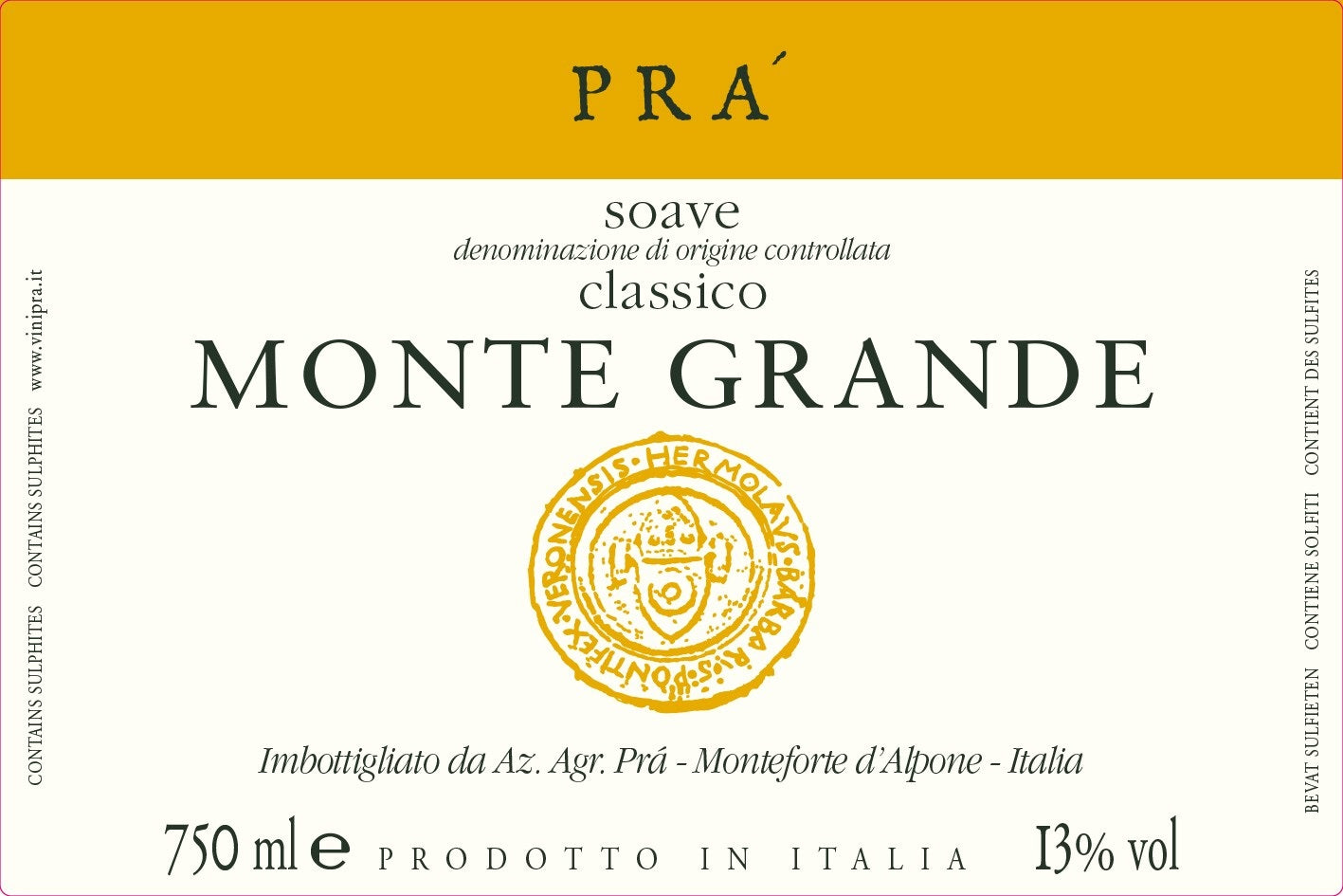 Pra Soave Classico Monte Grande 2023 (750ML)